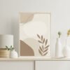 Minimalist Neutral Abstract Wall Art Print