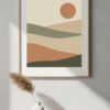Serene Japandi Abstract Landscape