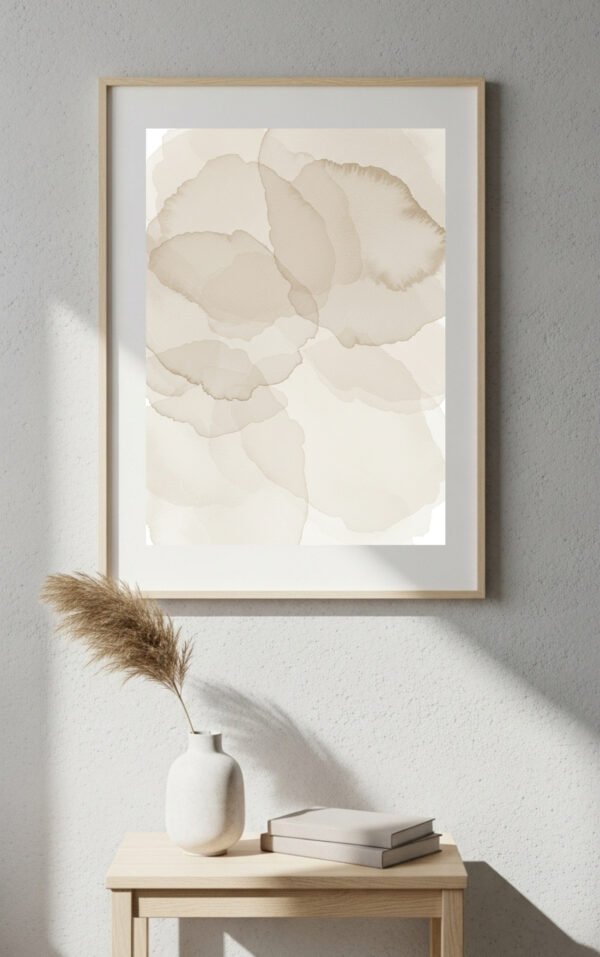 Soft Abstract Watercolor Wall Art