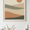 Serene Japandi Abstract Landscape