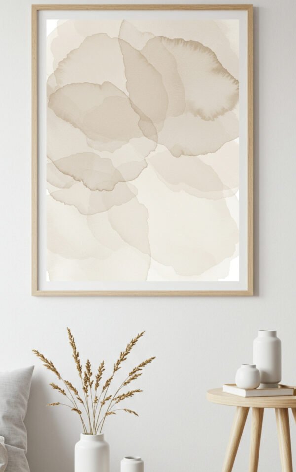 Soft Abstract Watercolor Wall Art