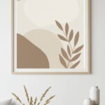 Minimalist Neutral Abstract Wall Art Print