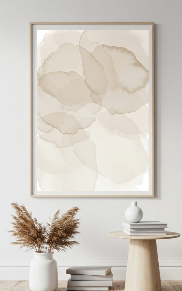Soft Abstract Watercolor Wall Art