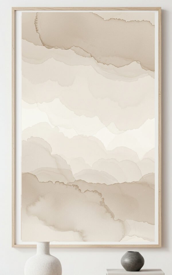 Minimalist Watercolor Neutral Wall Art