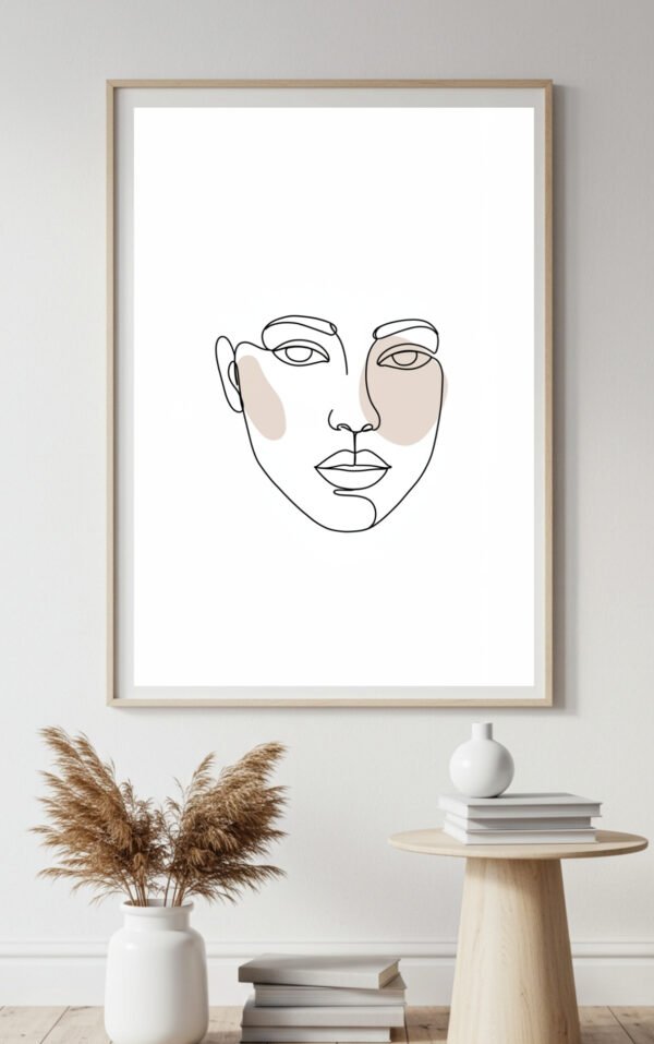 Minimalist Black & White Abstract Wall Art
