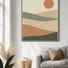 Serene Japandi Abstract Landscape