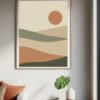 Serene Japandi Abstract Landscape