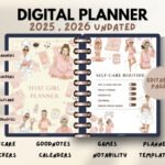 "Self-Care & Lifestyle Digital Planner | Wellness, Productivity, Habit Tracker & Mental Health Journal (Yearly, Monthly, Weekly, Daily)"