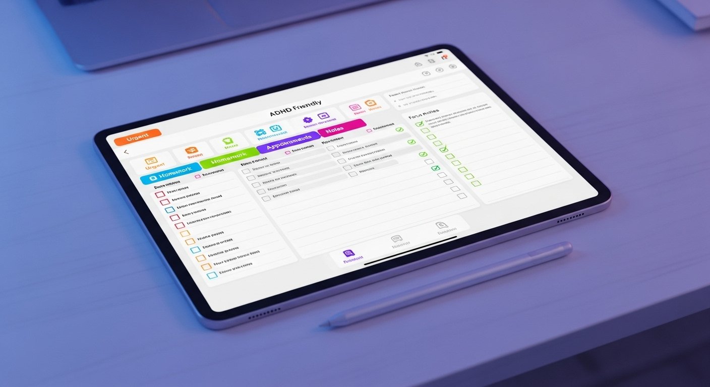 adhd planner for students , adhd journal