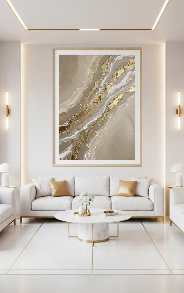 Textured Abstract Luxury Wall Art