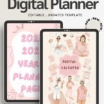 2026–2027 Digital Calendar Two-Year Planner for Daily, Weekly & Monthly Organization (Goodnotes, iPad, Printable)