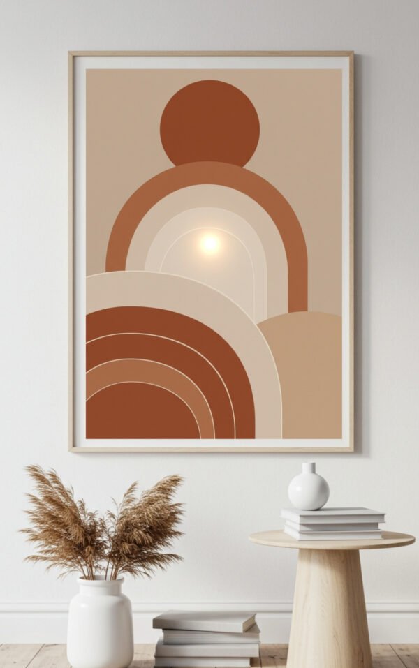 Warm Earthy Abstract Wall Decor