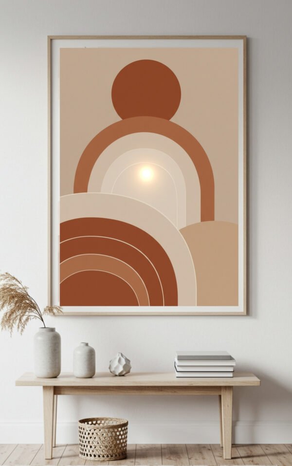 Warm Earthy Abstract Wall Decor