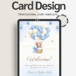 Simple Baby Shower Invitation Neutral Design Digital Printable Invite