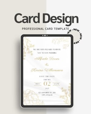 Engagement Party Invitation Digital Download Customizable Wedding Card Design