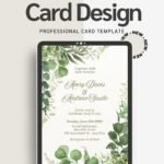Rustic Wedding Invitation Card Editable Canva Template Boho Printable Invite