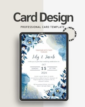 Destination Wedding Invitation | Canva Editable Template | Travel Themed Invite
