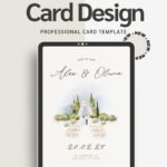 Simple Modern Wedding Invitation | Instant Download | Editable Minimalist Template
