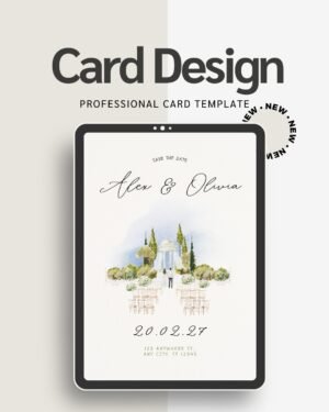 Simple Modern Wedding Invitation | Instant Download | Editable Minimalist Template