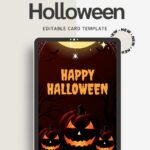 Halloween Greeting Card for Family | Digital Printable Card Instant Access