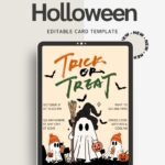 Trick or Treat Halloween Card | Printable Greeting for Spooky Season