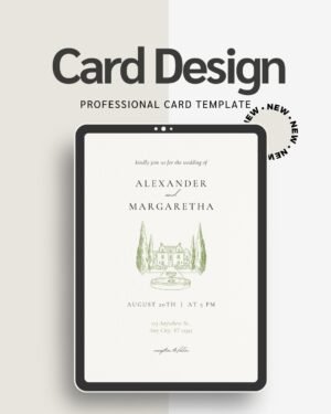 Engagement Announcement Invitation | Editable Canva Template | Printable Party Card
