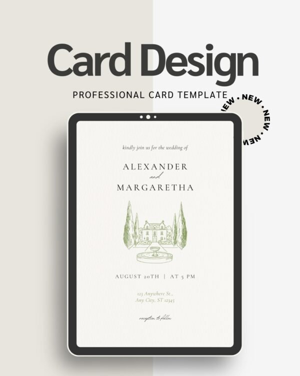 Engagement Announcement Invitation | Editable Canva Template | Printable Party Card