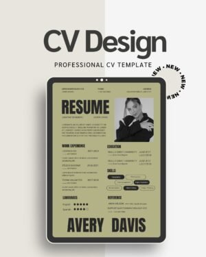 Clean Minimalist CV Template