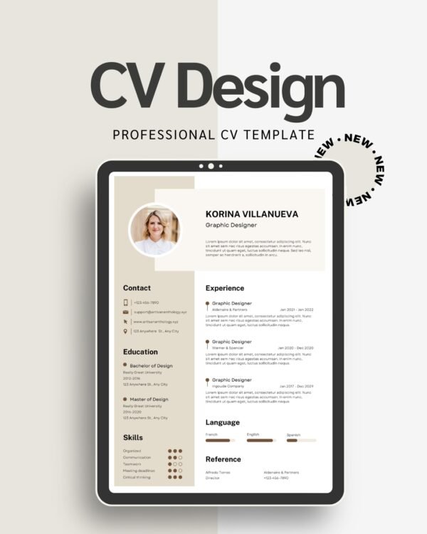 Clean CV Template for Corporate & Academic Applications