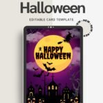 Halloween Printable Stationery Card | Spooky Cute Greeting Template