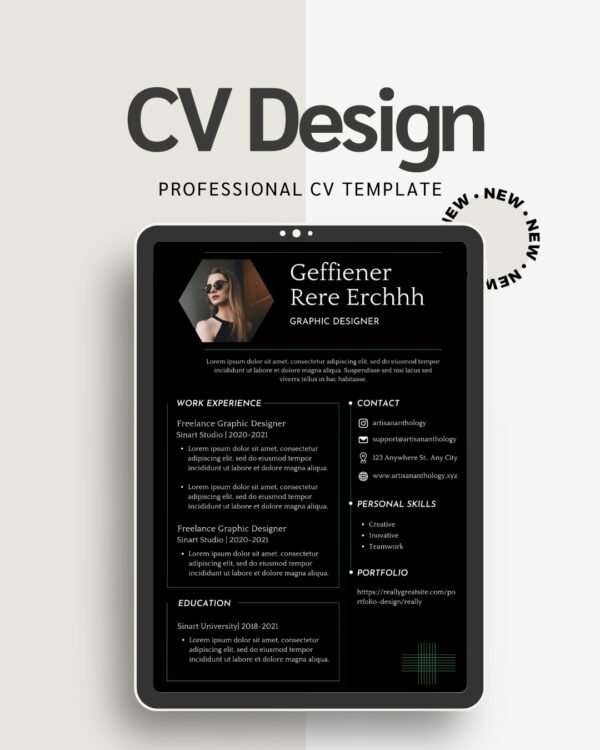 Minimalist Resume Template – Polished ATS-Friendly CV Layout