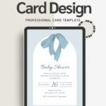 Elegant Baby Shower Invitation | Gender Reveal & Sprinkle Template | Digital Download