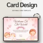 Editable Baby Shower Invitation No Theme Neutral Design Instant Download