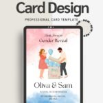 Printable Baby Shower Invitation Editable Canva Template Universal Theme