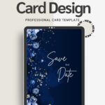 Luxury Wedding Invitation Card Instant Download Elegant Gold Wedding Template