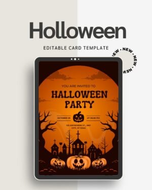 Halloween Card for Kids | Fun & Spooky Printable Greeting Card