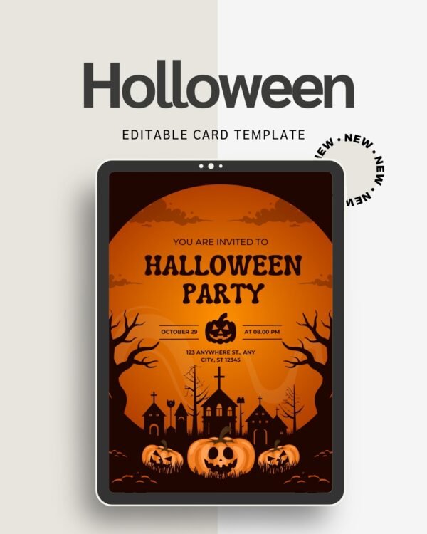 Halloween Card for Kids | Fun & Spooky Printable Greeting Card