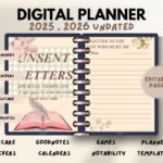 Unsent Letters Journal | Healing Writing Prompts for Closure, Self-Reflection & Emotional Release (Digital PDF)