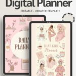 Daily, Weekly, Monthly & Yearly Digital Planner All-in-One Productivity & Goal-Setting Journal (Goodnotes, iPad, Printable)