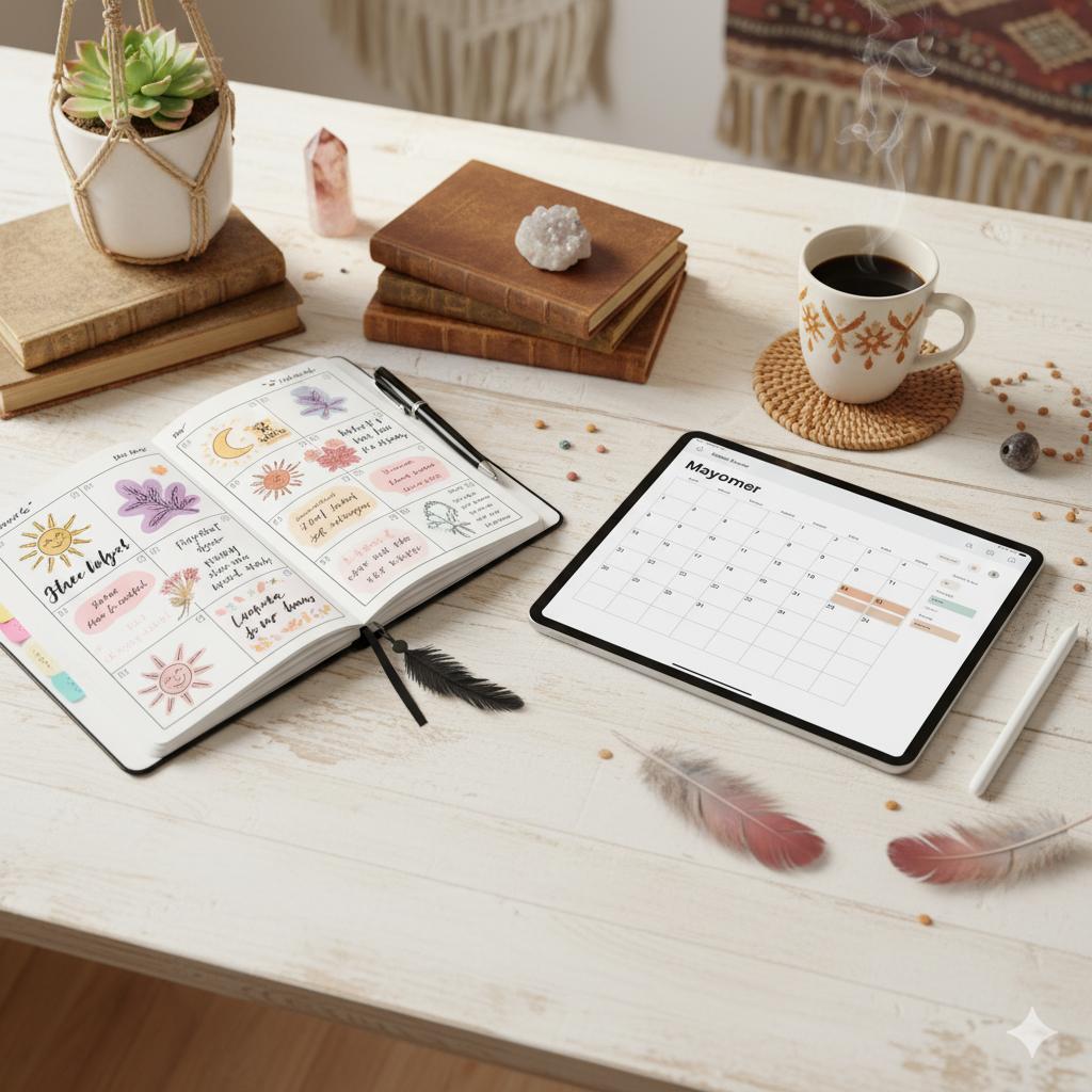 “Digital planner vs paper planner – which one boosts productivity and organization” by artisan anthology