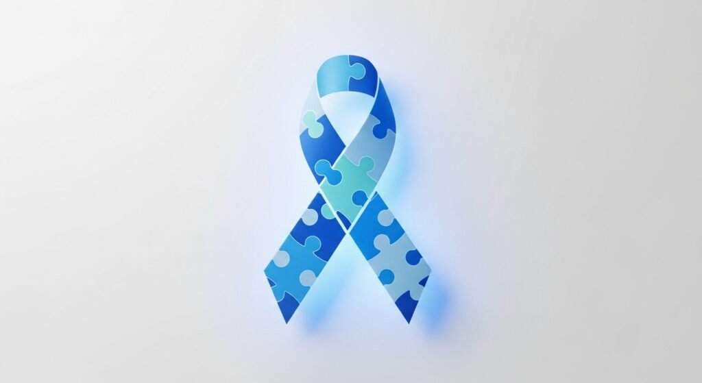 autism awareness blue ribbon symbol, tylenol autism research study photo, donald trump autism announcement live, by artisan anthology