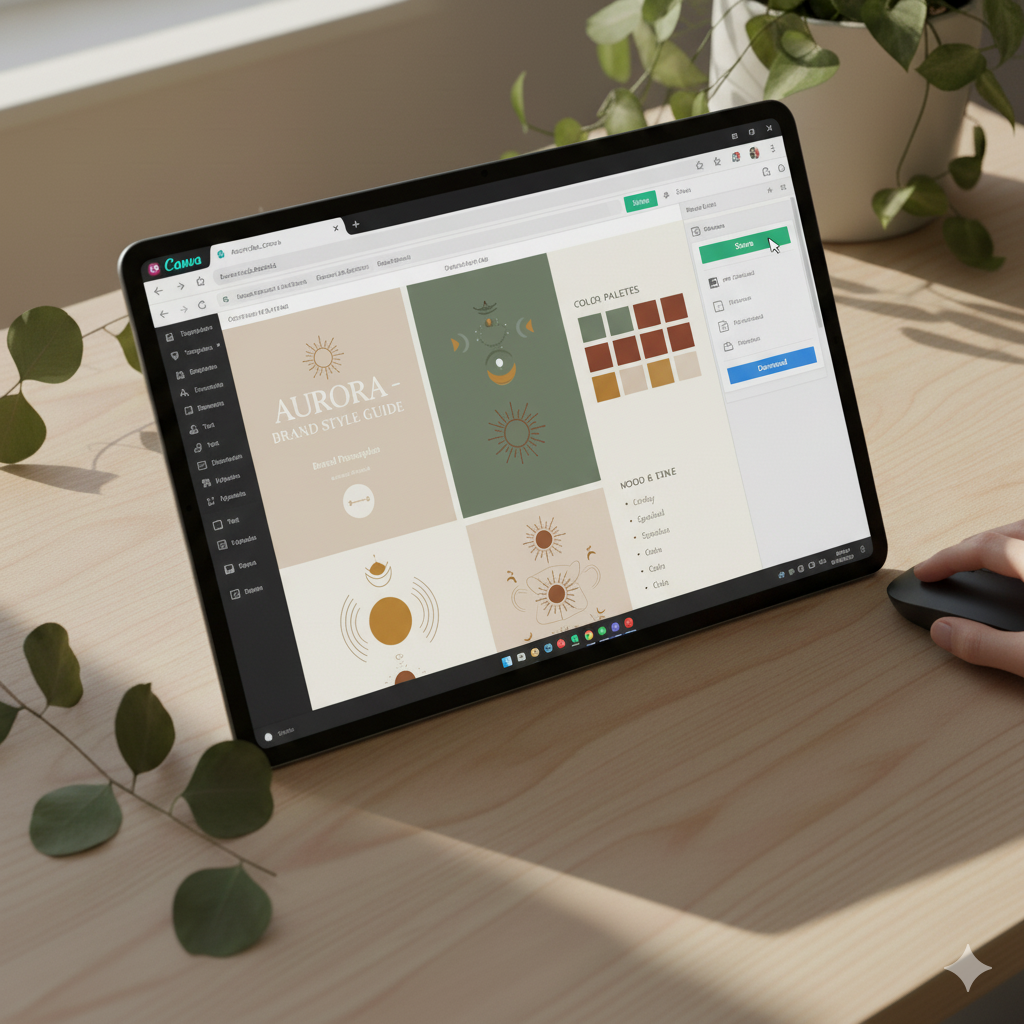 “Exporting ebook as PDF in Canva” by artisan anthology