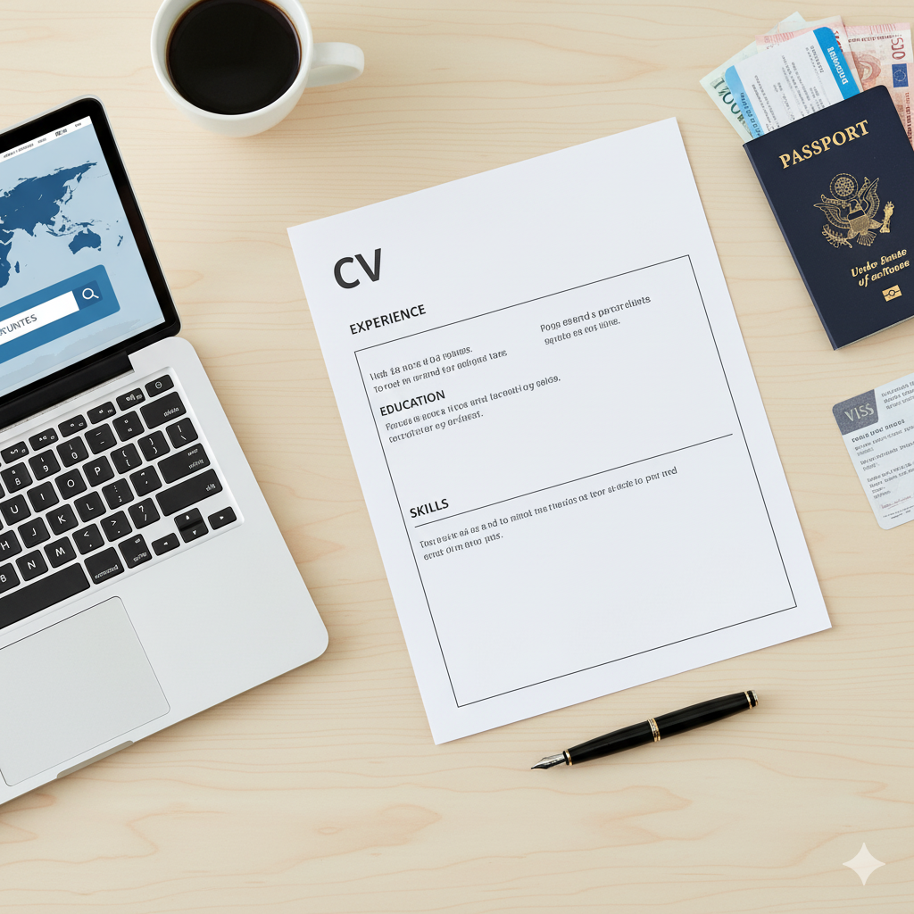 “How to write a global CV for visa-friendly jobs and remote work.” by artisan anthology