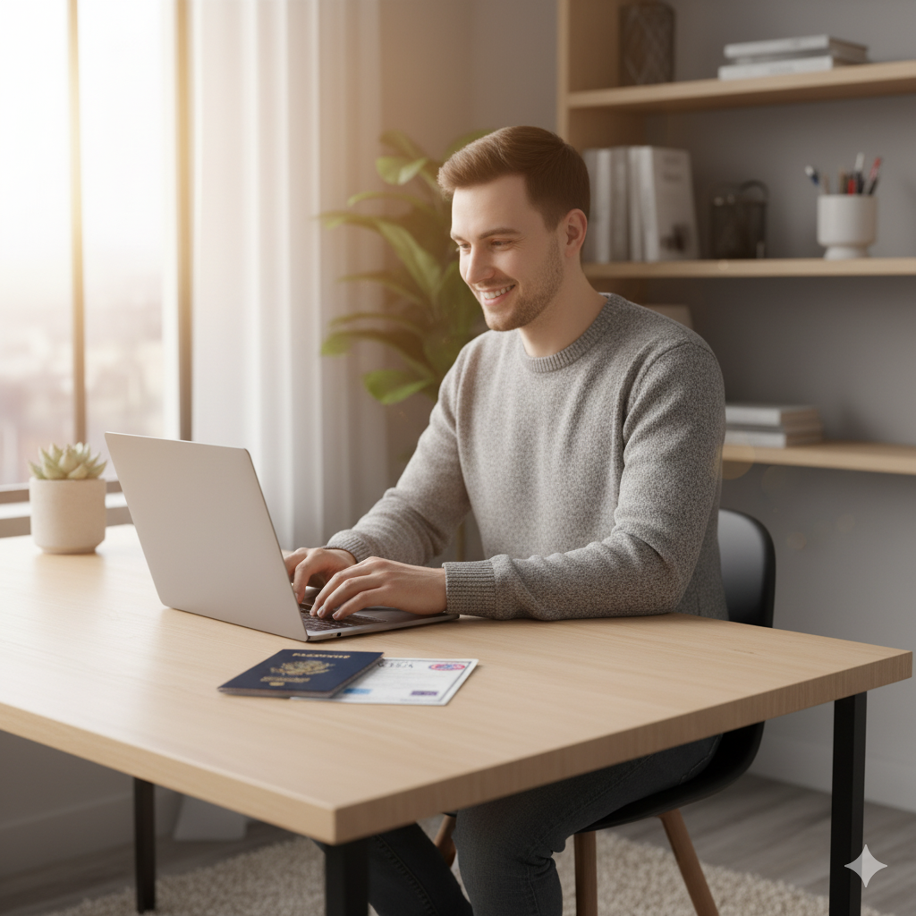 “Remote job opportunities for visa-friendly countries in 2025 — global work from home setup.” by artisan anthology
