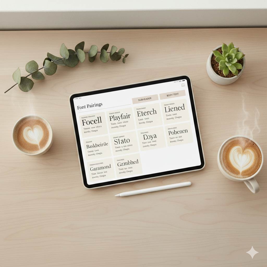“Best Canva font pairings for modern digital planners”by artisan anthology