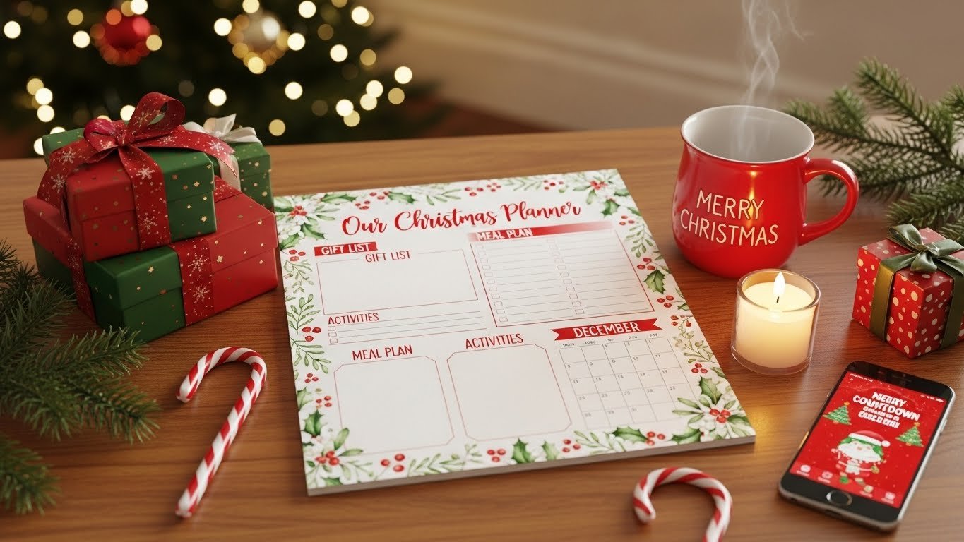 Christmas family planner printable byartisan anthology.