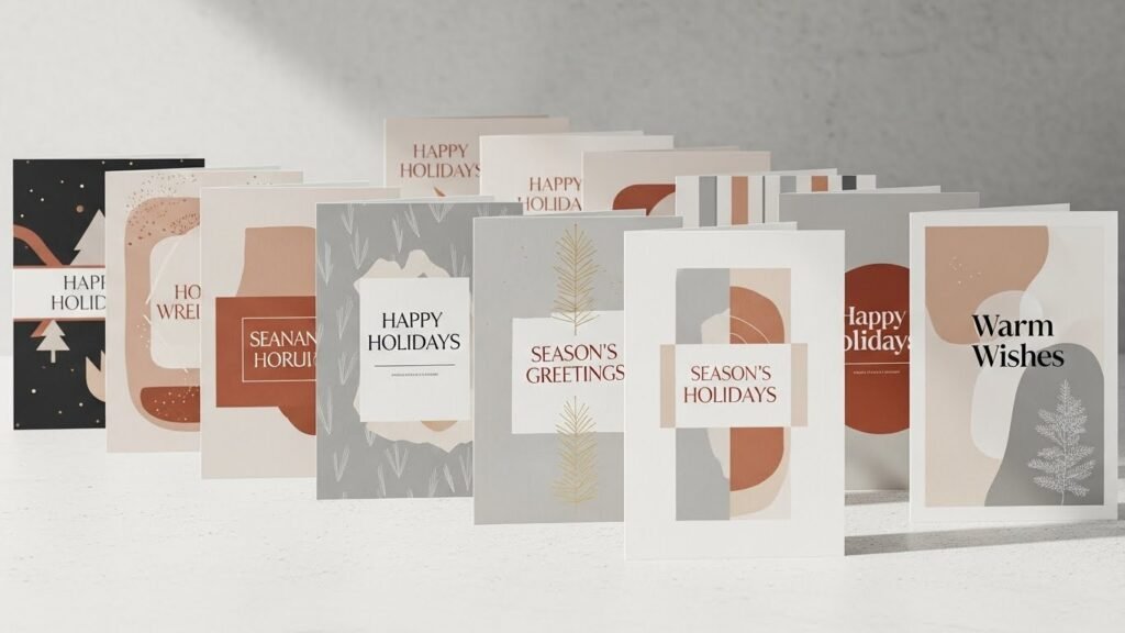 Inclusive holiday card wording examples by artisan anthology.