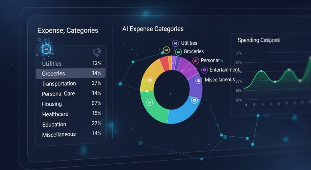 ai expense categorization personal finance dashboard by artisan anthology.