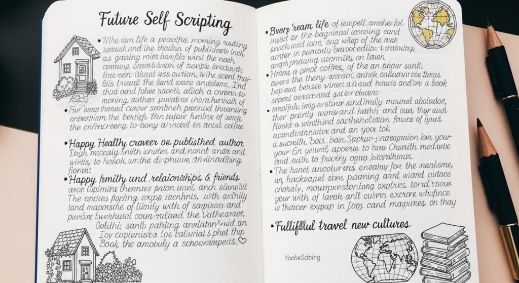future self journaling example for manifestation by artisan anthology.