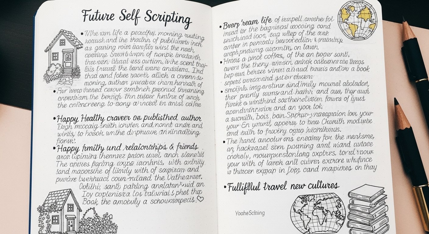 future self journaling example for manifestation by artisan anthology.